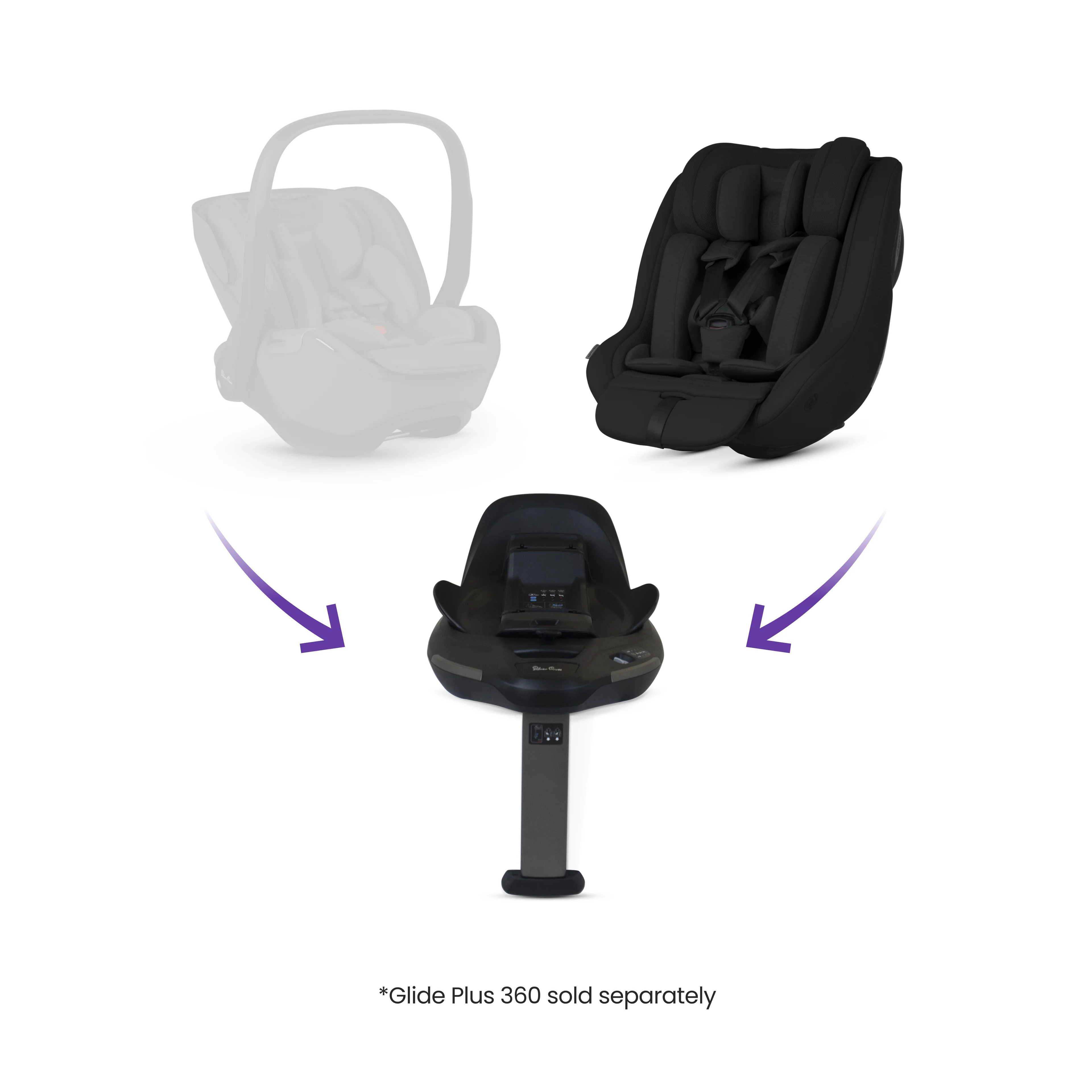 Approach Plus 360 Car Seat Iconic Black & Base Plus 360 - Image 8