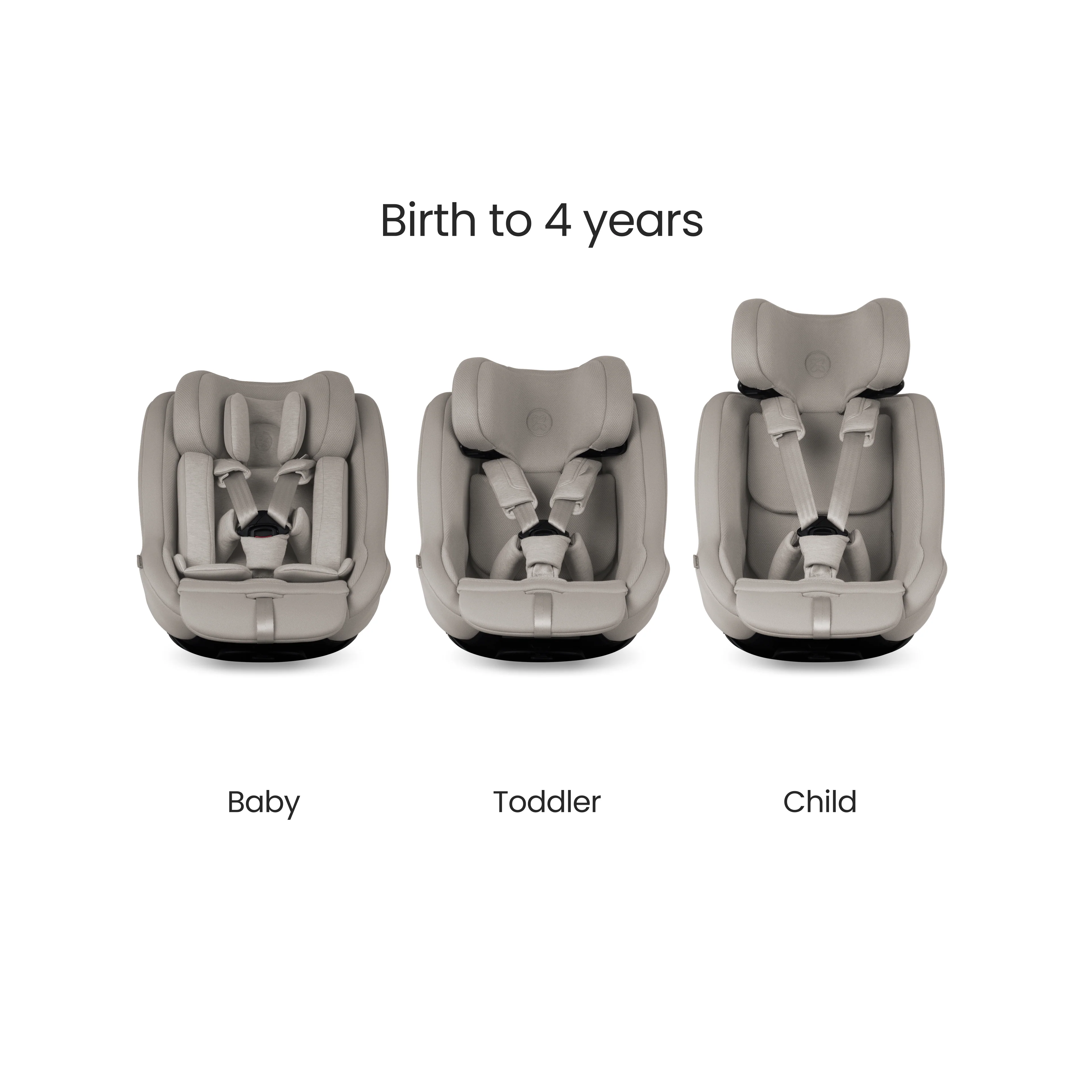 Approach Plus 360 Car Seat Natural Taupe & Base Plus 360 - Image 6