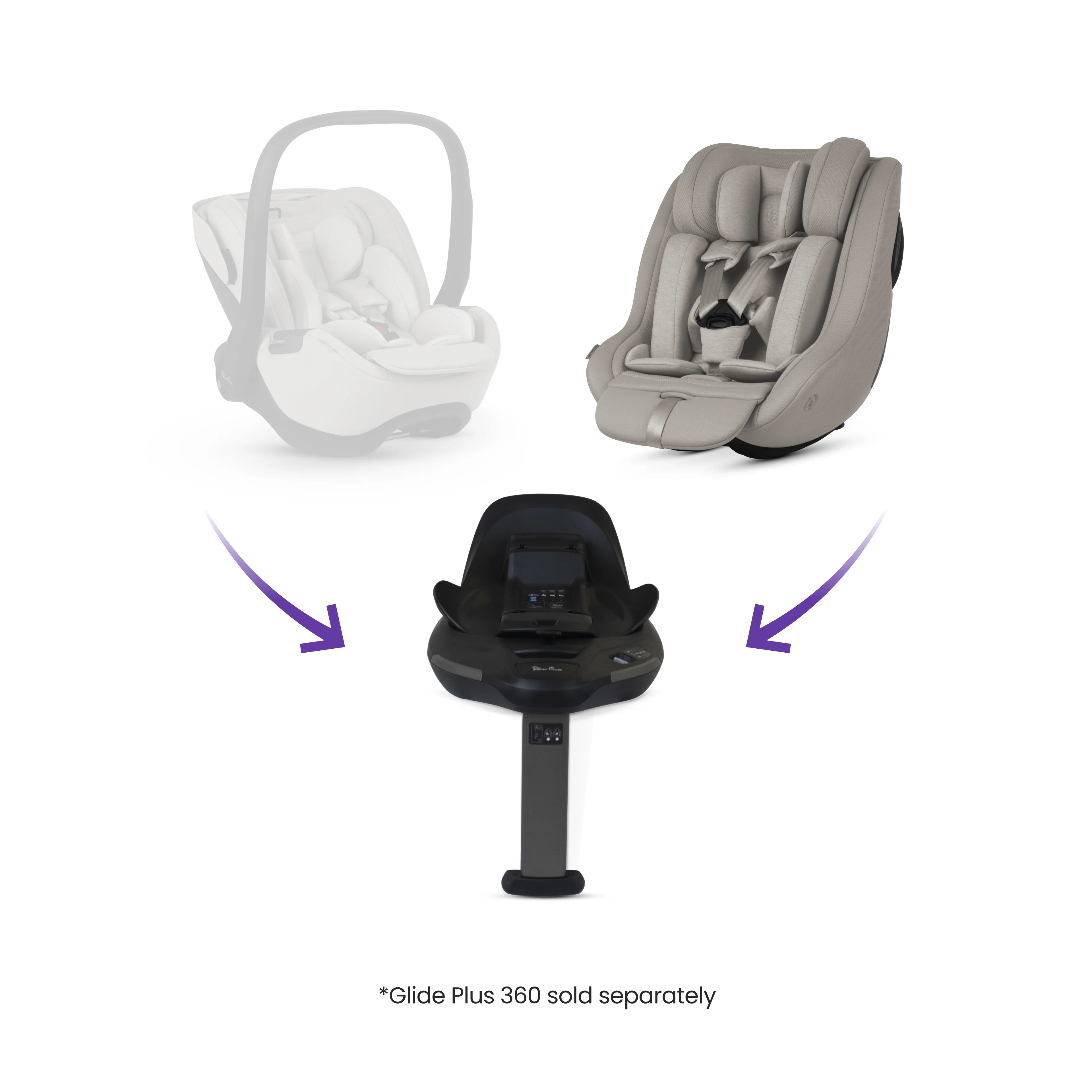 Approach Plus 360 Car Seat Natural Taupe & Base Plus 360 - Image 8