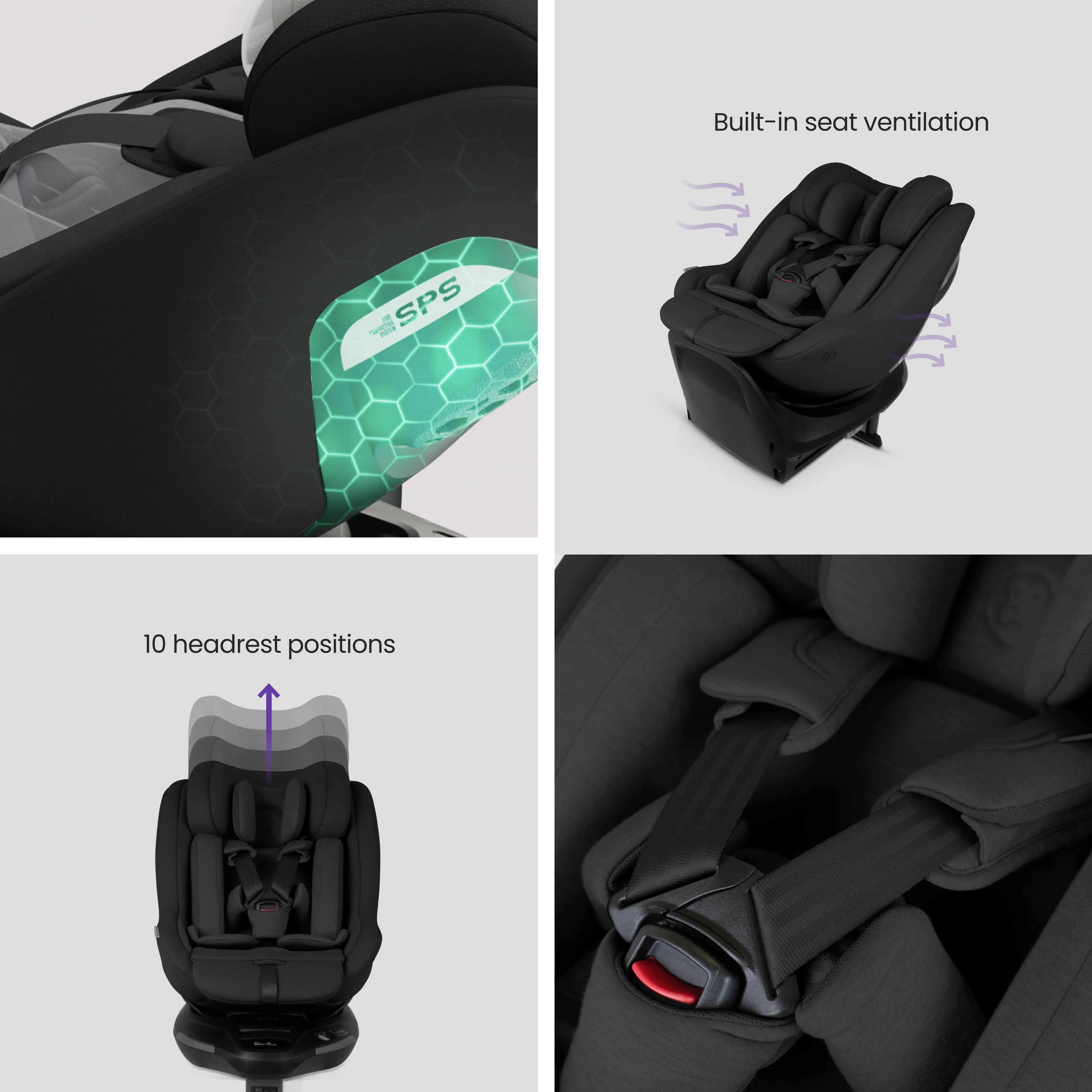Approach Plus 360 Car Seat Iconic Black & Base Plus 360 - Image 4