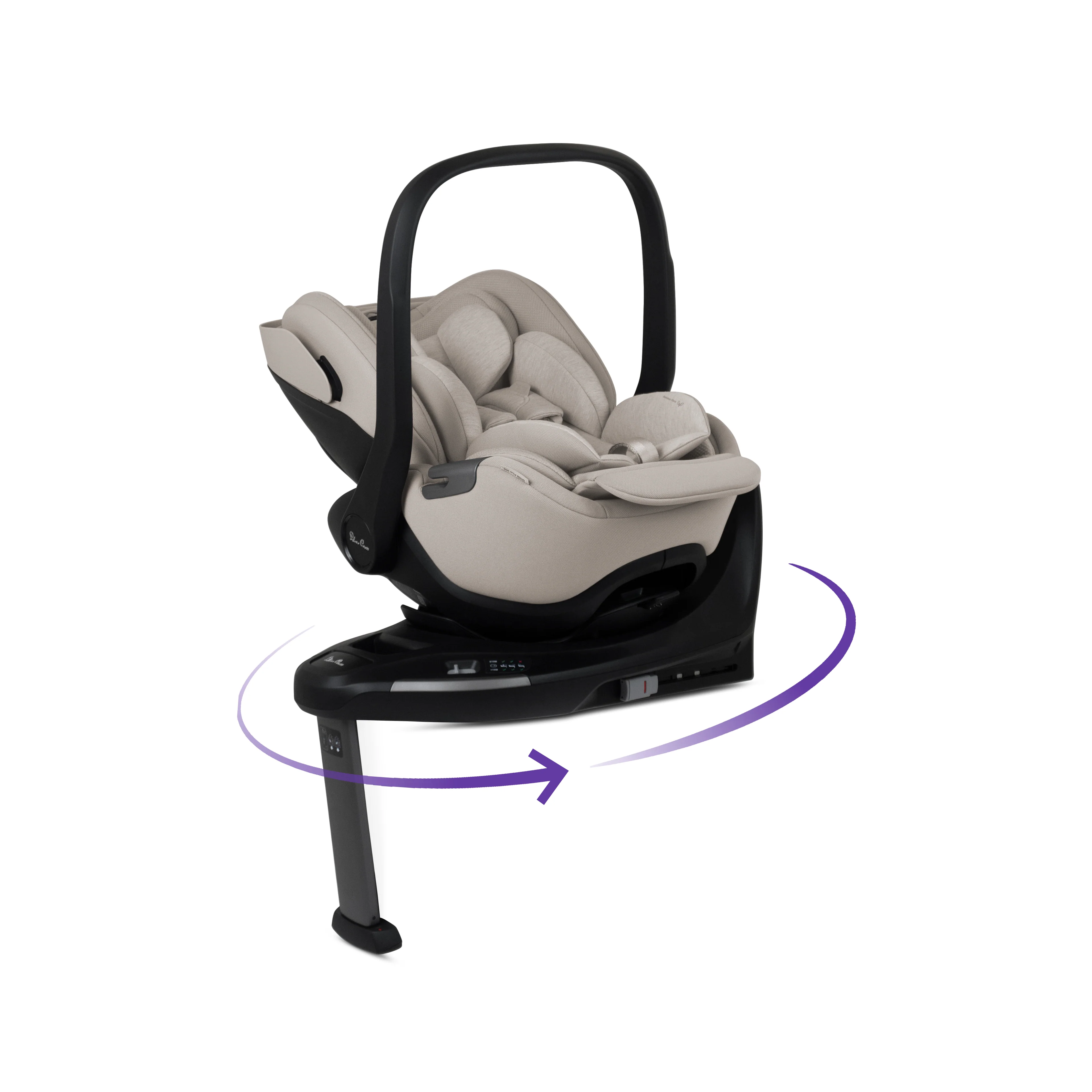 Glide Plus 360 Infant Car Seat Natural Taupe & Base Plus 360 - Image 3