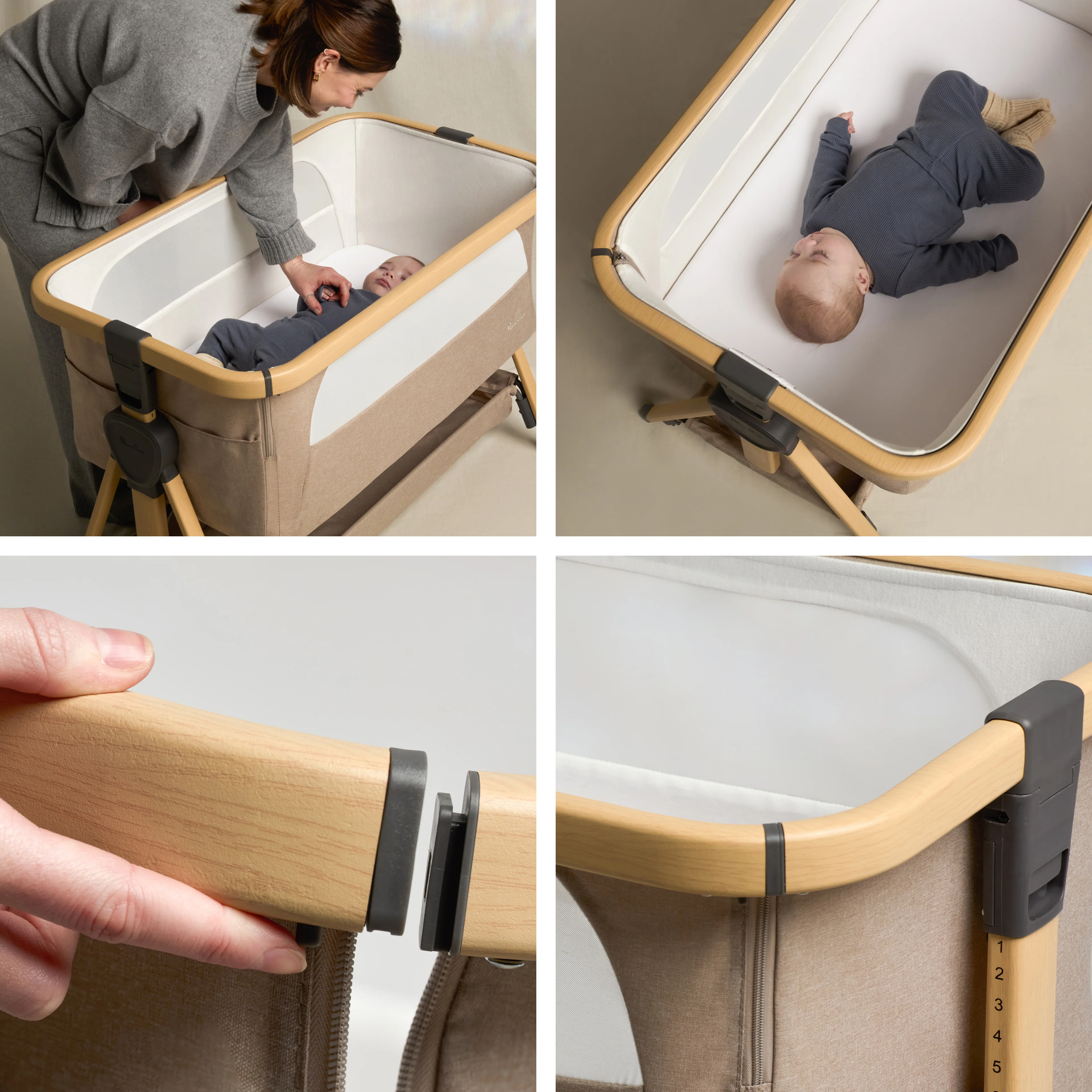 Lunar Bedside Crib Oatmeal - Image 4