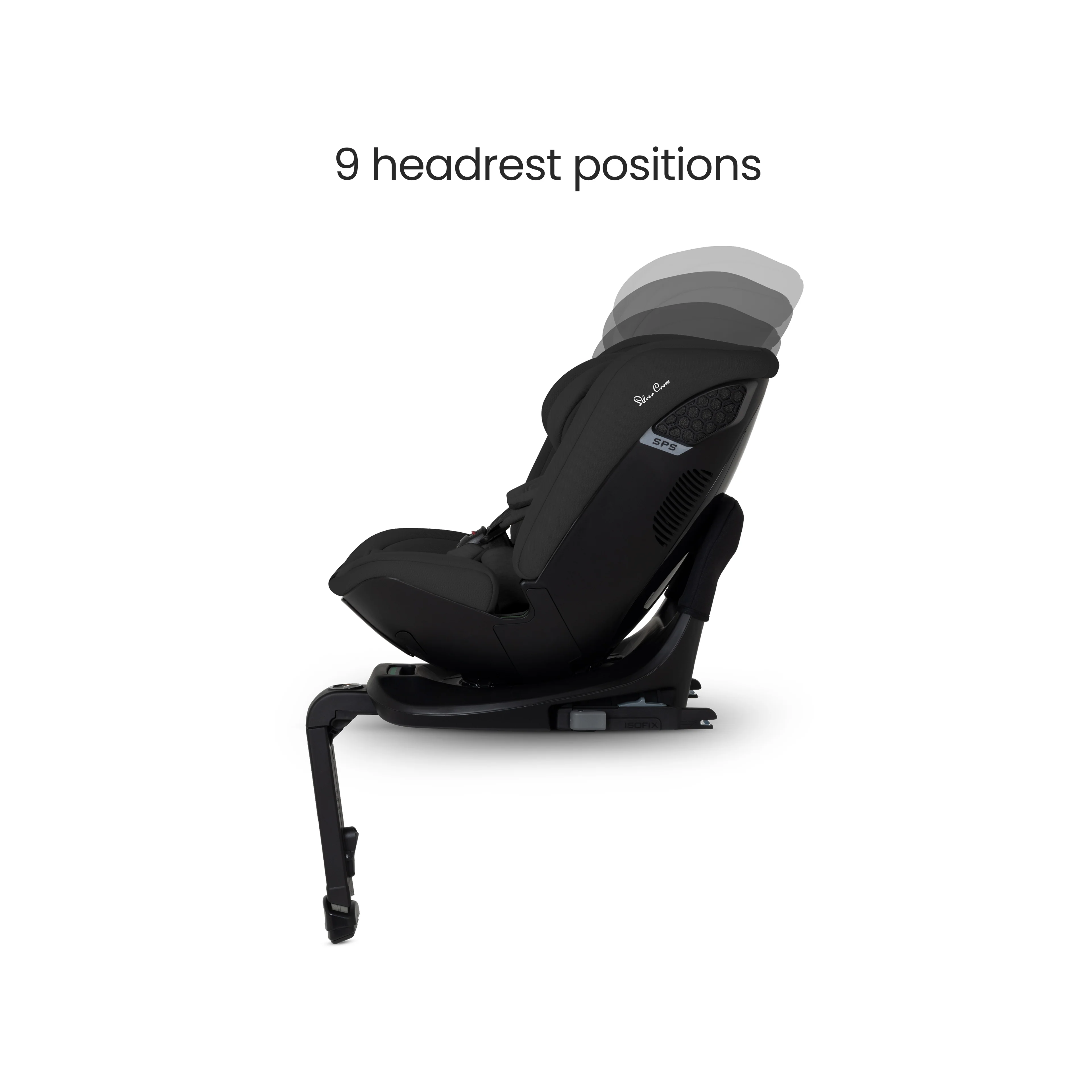 Motion 3 All Size 360 Rotating Car Seat Iconic Black - Image 5