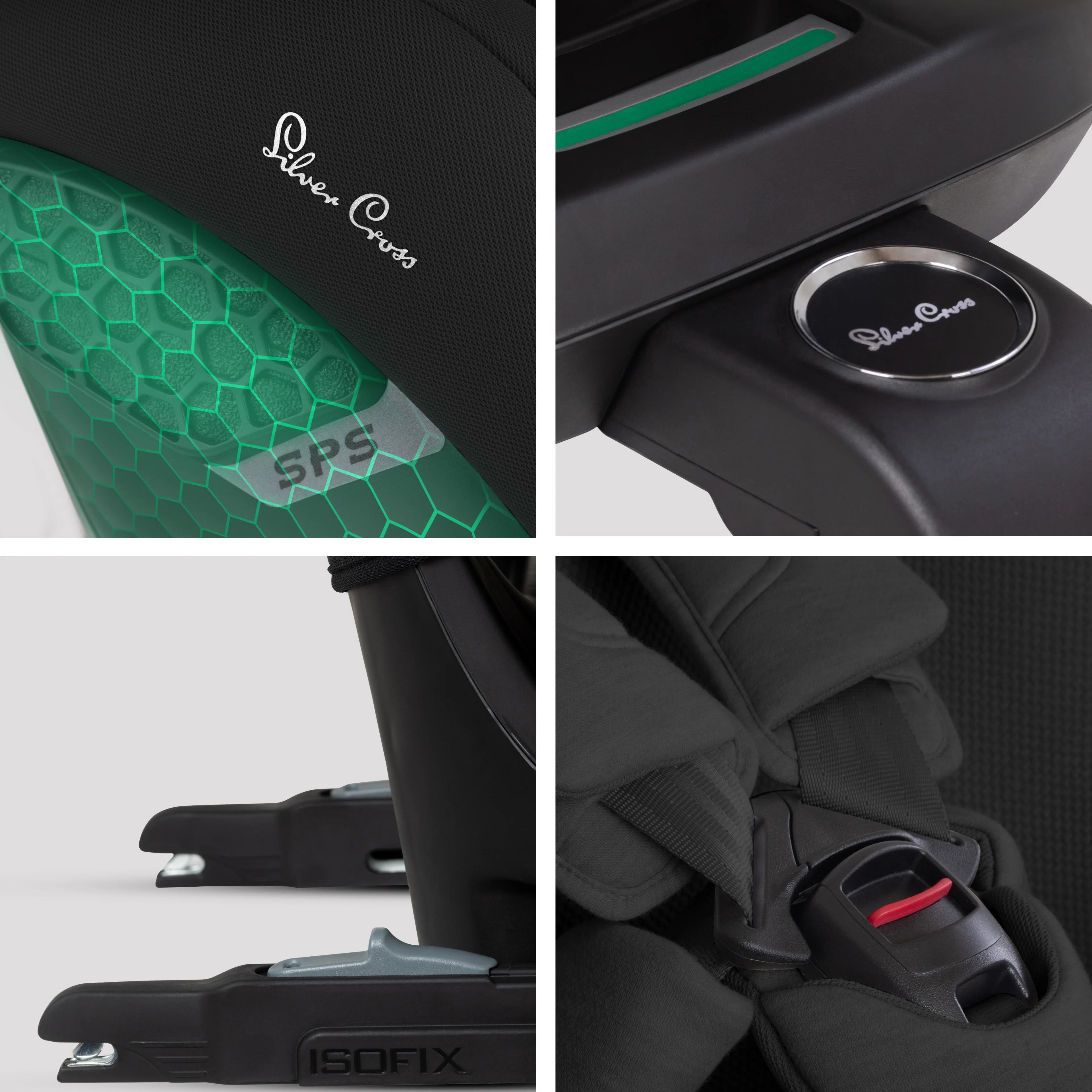 Motion 3 All Size 360 Rotating Car Seat Iconic Black - Image 6