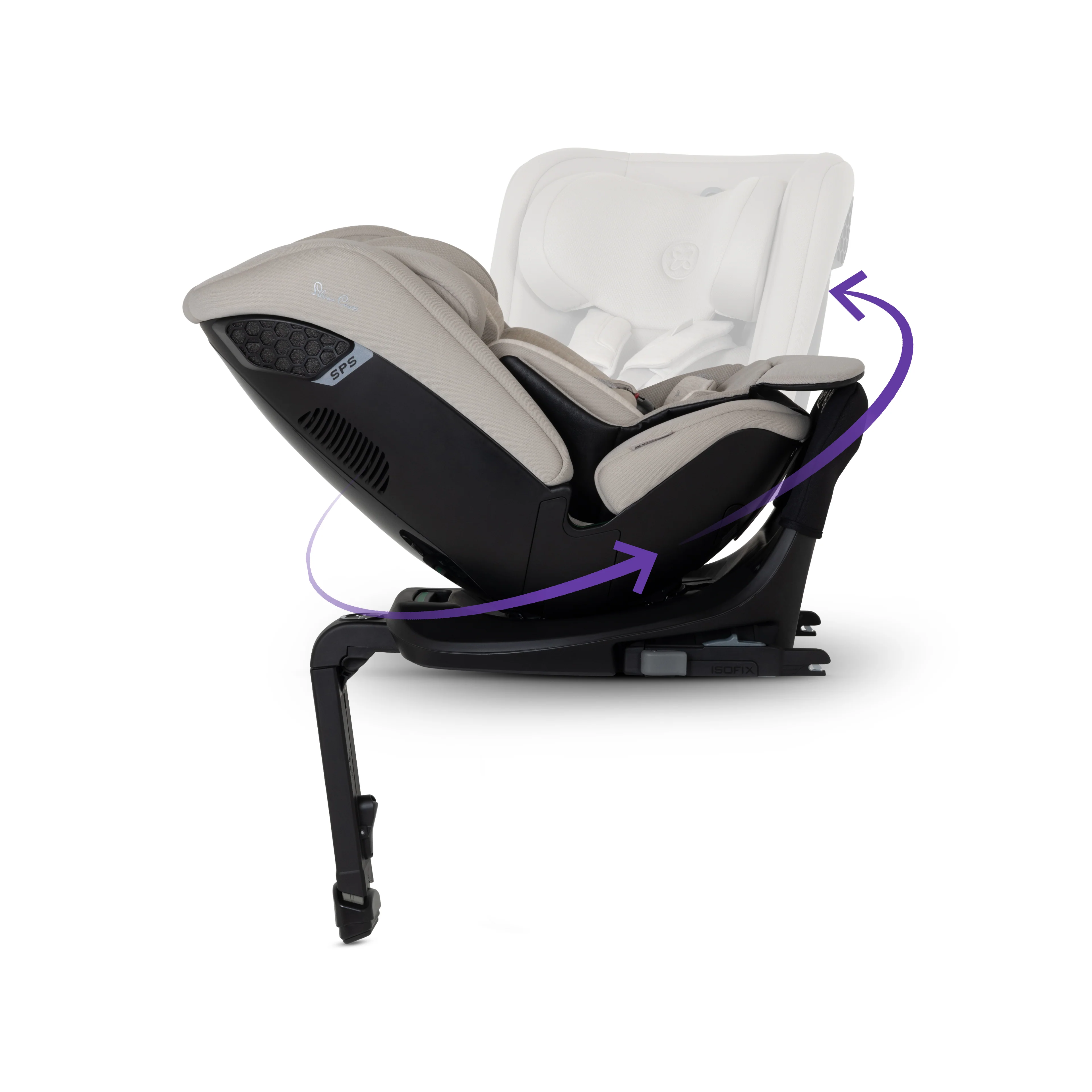 Motion 3 All Size 360 Rotating Car Seat Natural Taupe - Image 4