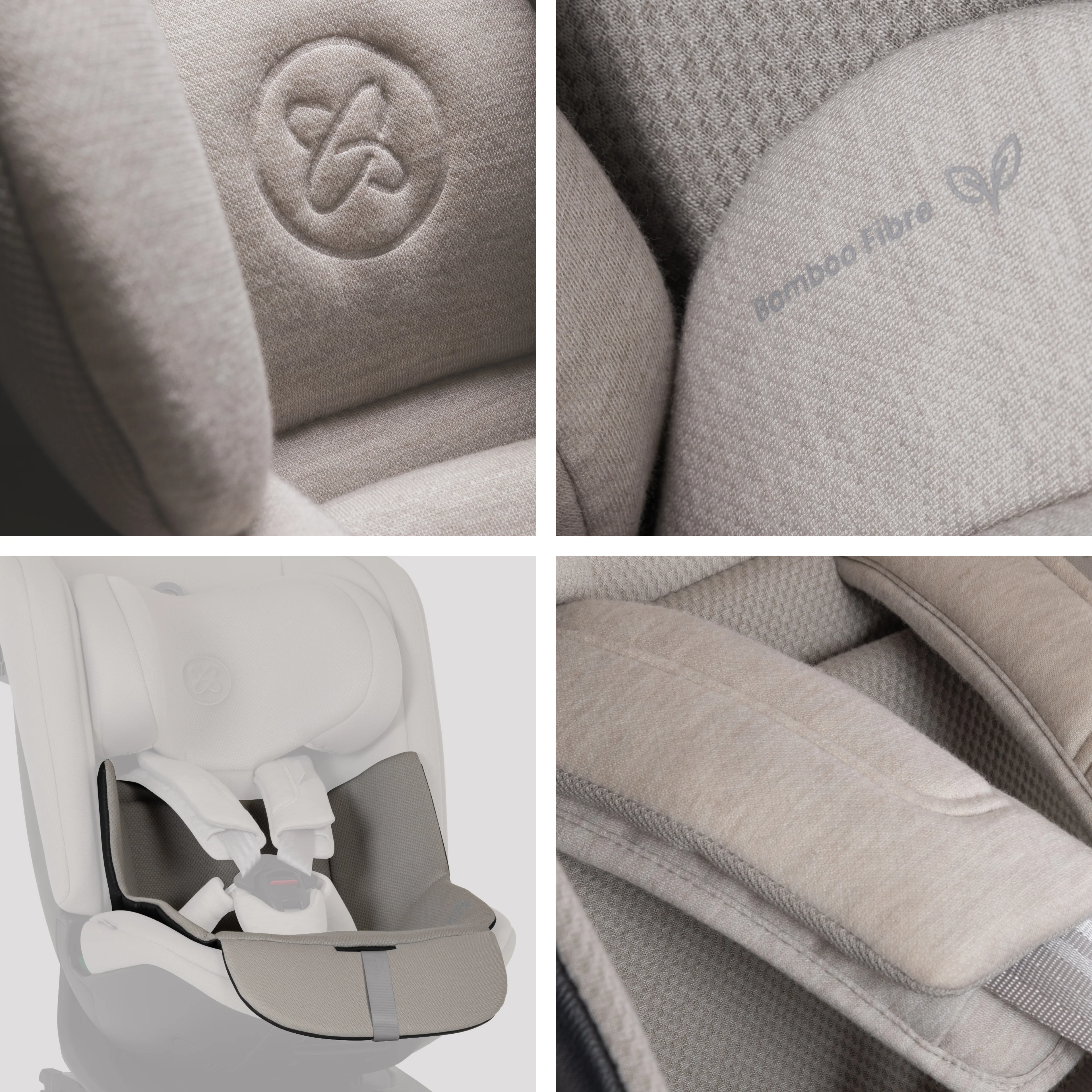 Motion 3 All Size 360 Rotating Car Seat Natural Taupe - Image 7