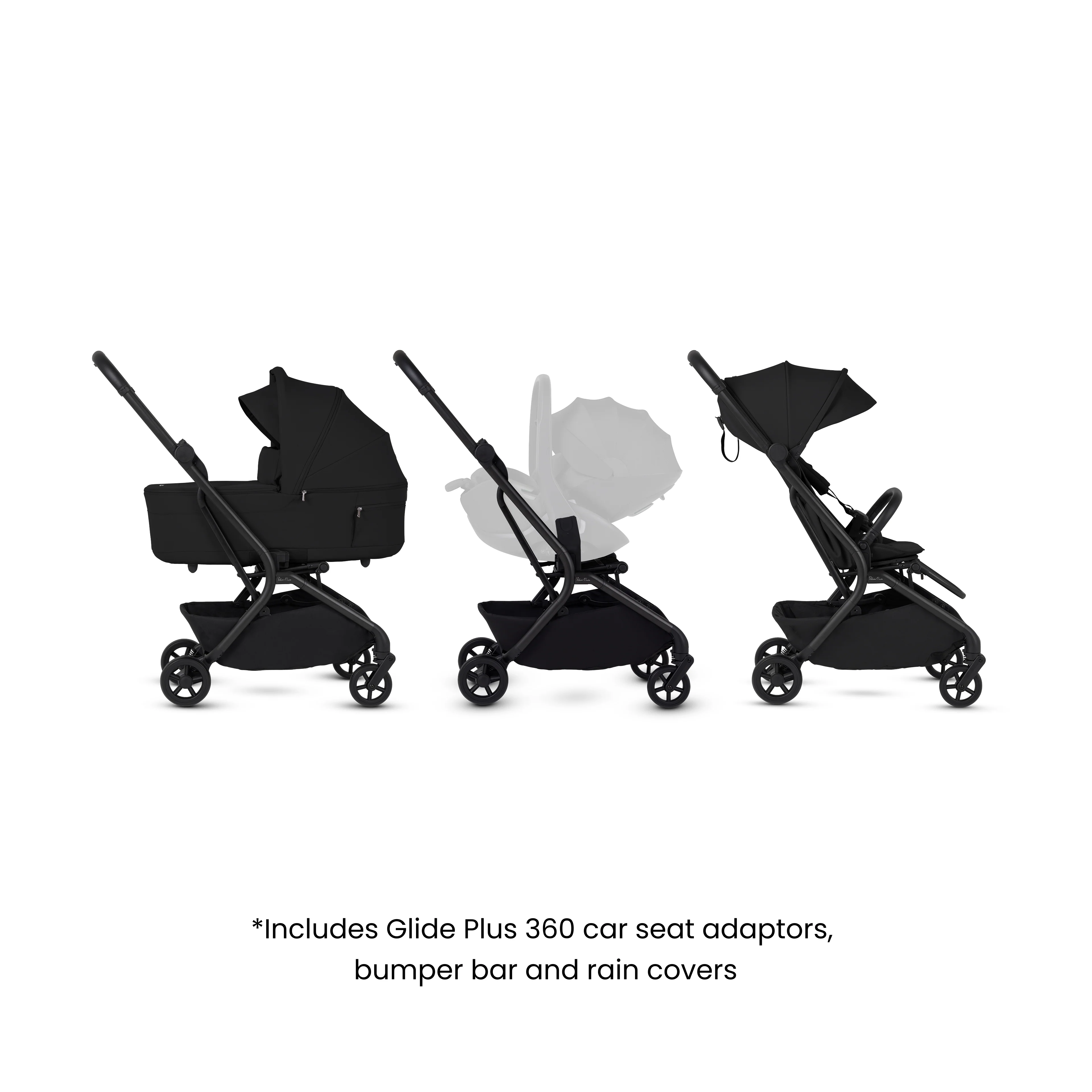 Nia Onyx Compact Travel Stroller with Carrycot (6 Piece) - Image 9