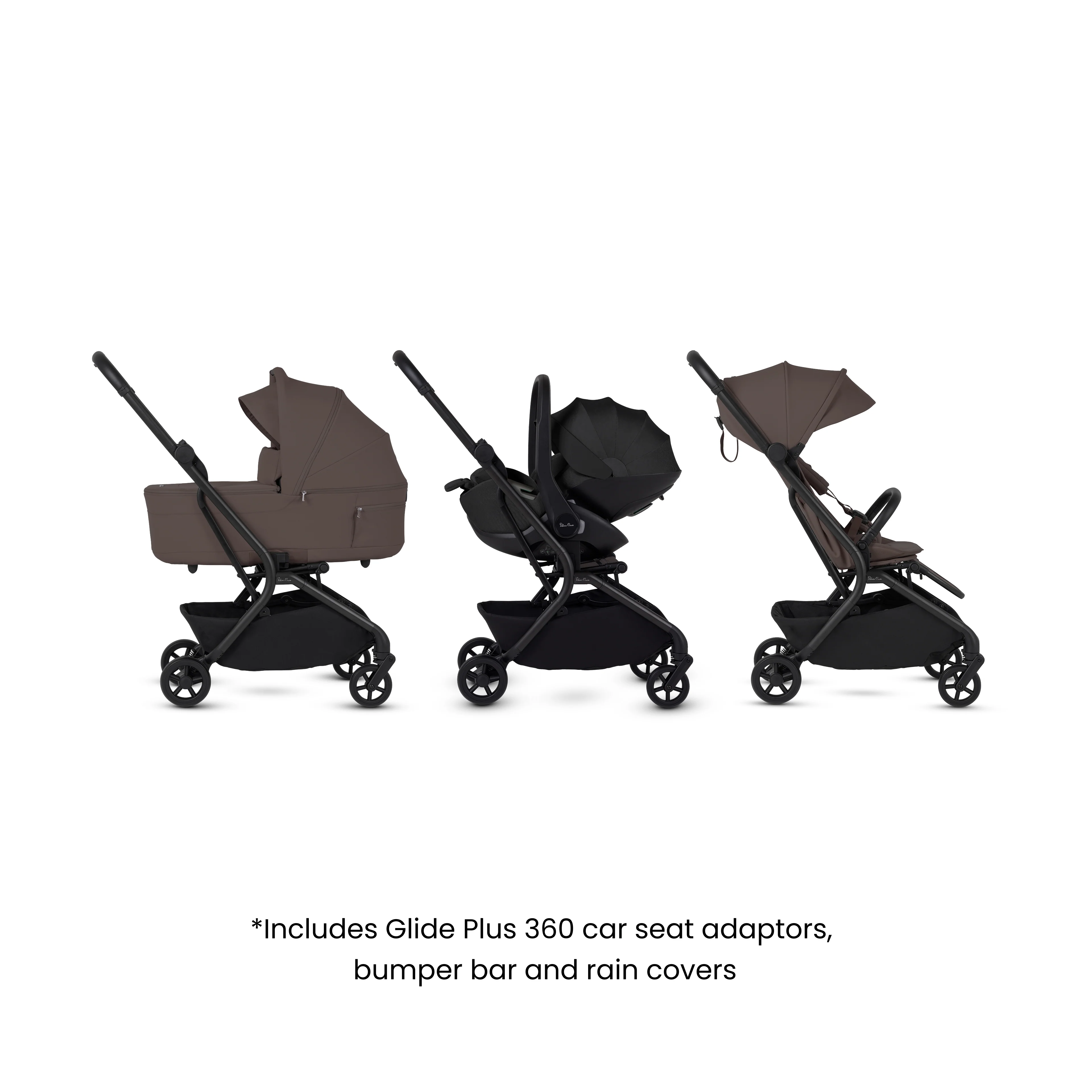 Nia Chocolate Compact Travel System Iconic Black (8 Piece) - Image 7