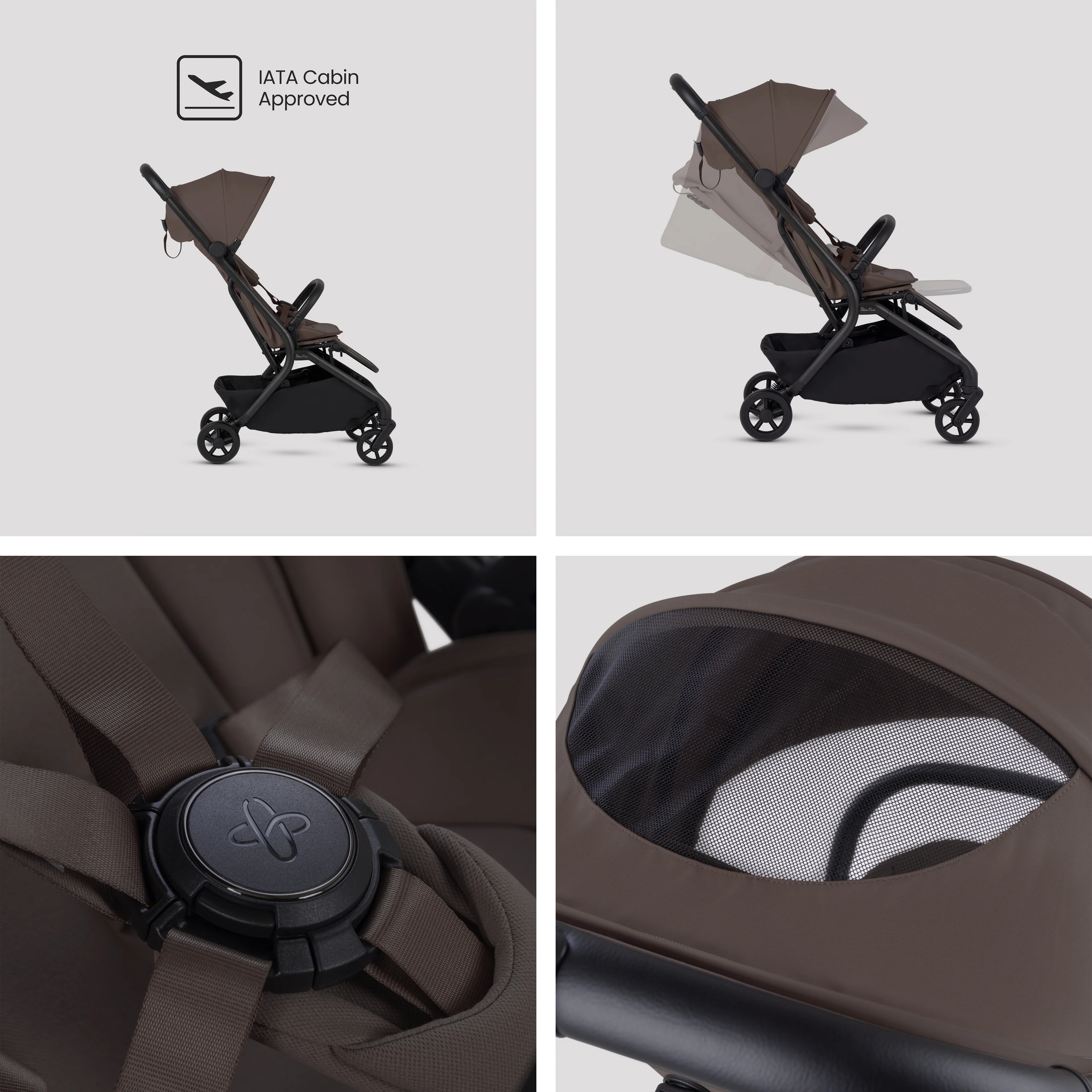 Nia Chocolate Compact Travel System with Accessory Pack Natural Taupe (12 Piece) - Image 6