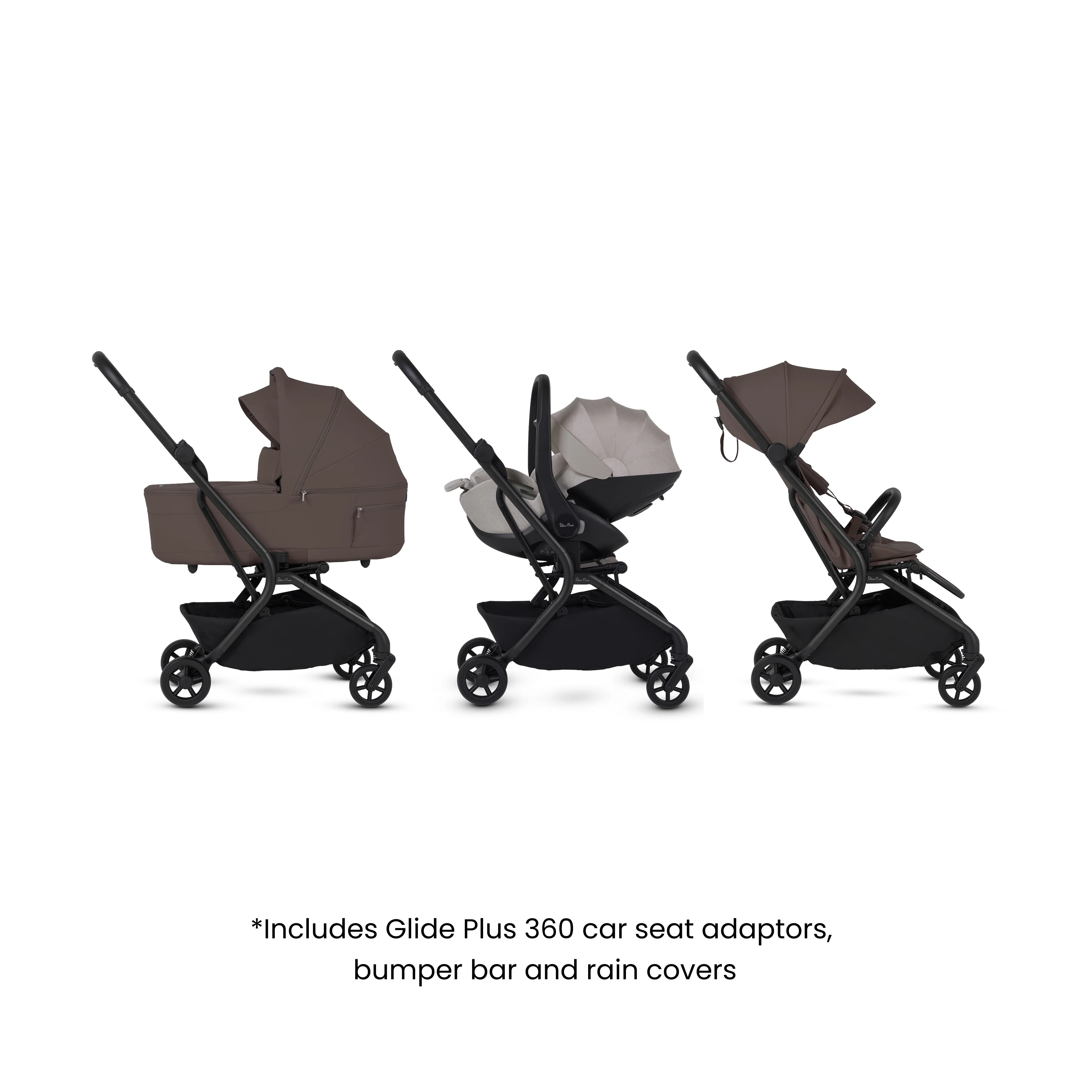 Nia Chocolate Compact Travel System with Accessory Pack Natural Taupe (12 Piece) - Image 8