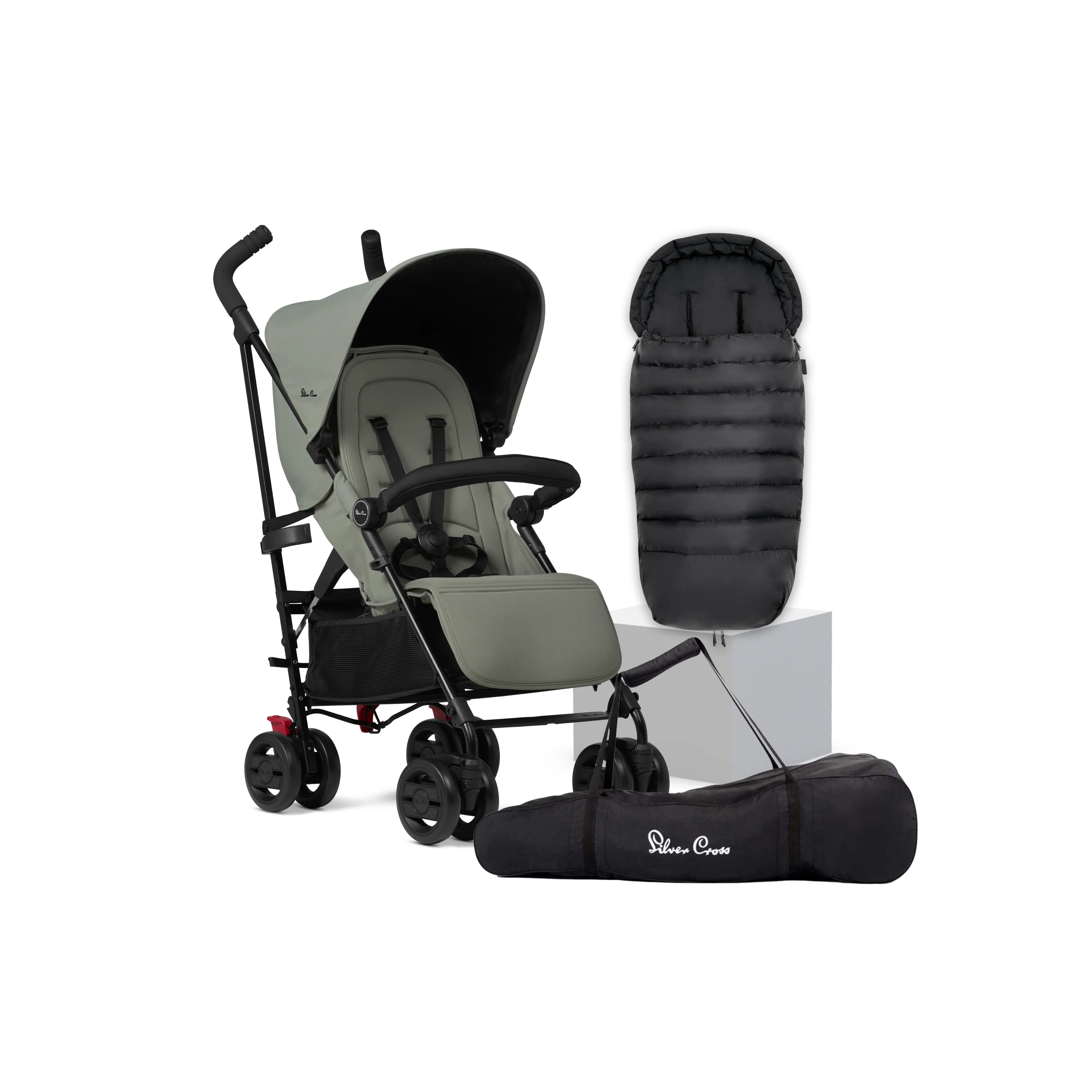 Pop 2 Sage Stroller & Accessory Bundle (6 piece)