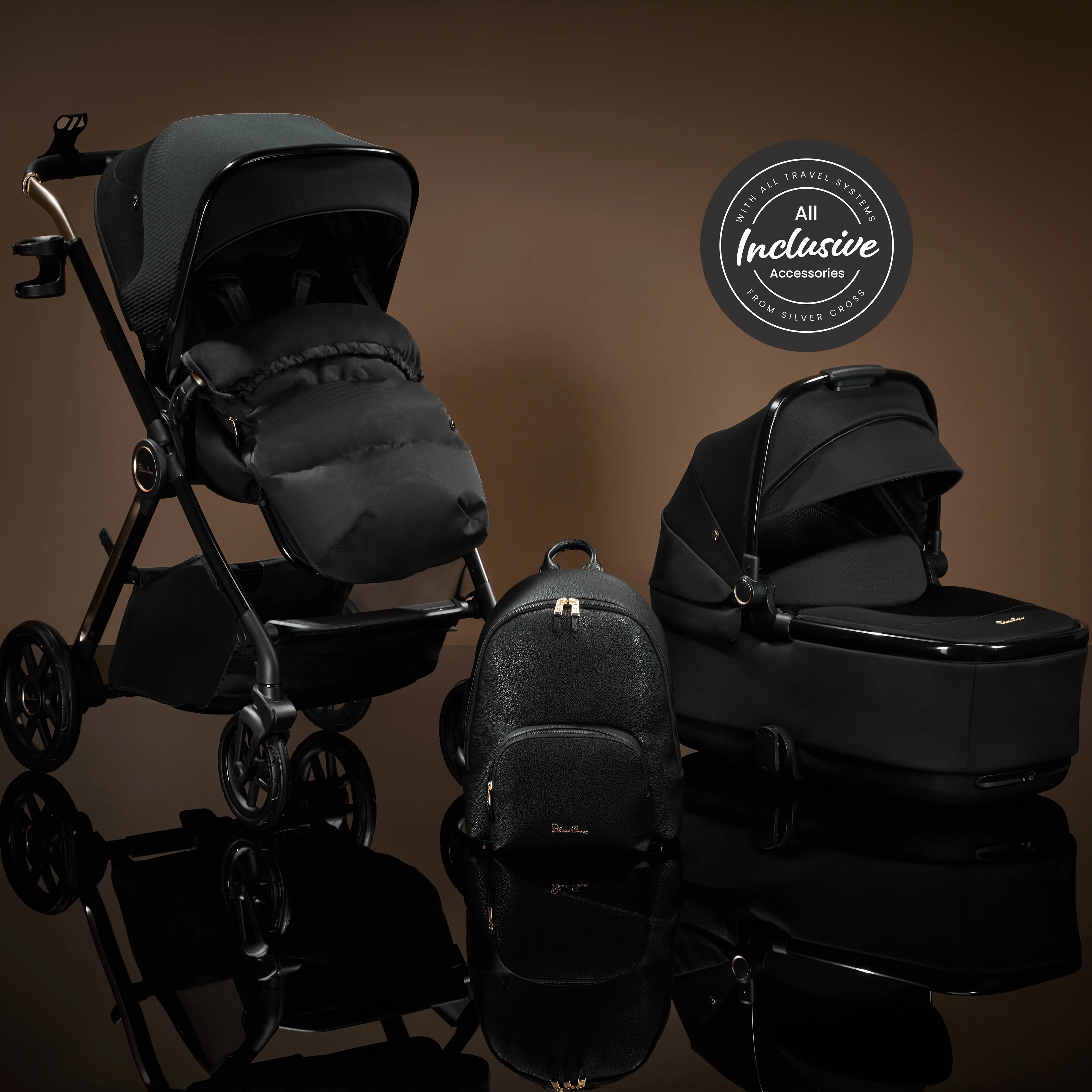 Reef 2 SPECIAL EDITION Espresso Travel System Ultimate 360 Iconic Black Infant Carrier Bundle (11 piece) - Image 5