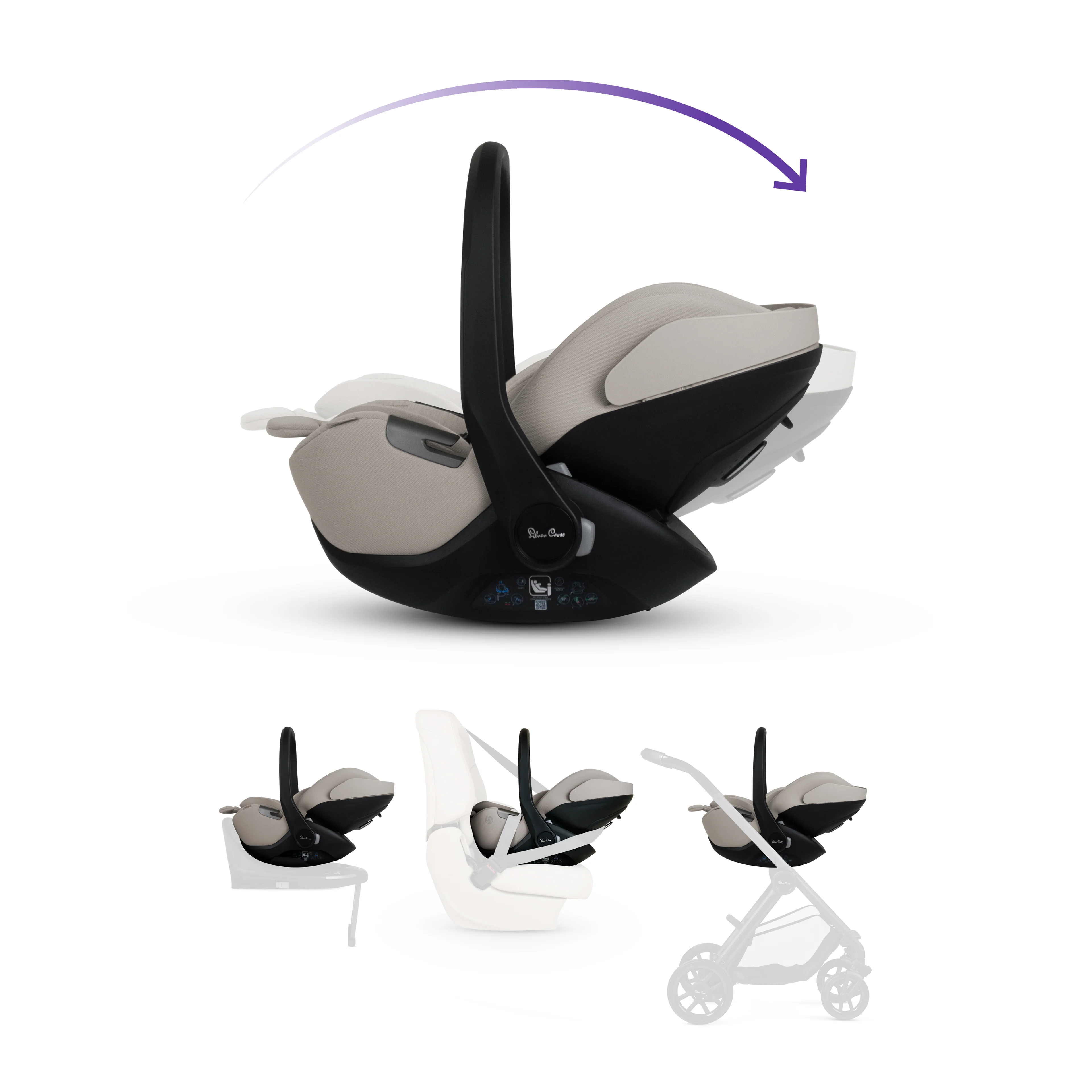 Reef 2 SPECIAL EDITION Frappe Travel System Ultimate 360 Natural Taupe Family Car Seat Bundle (12 piece) - Image 9